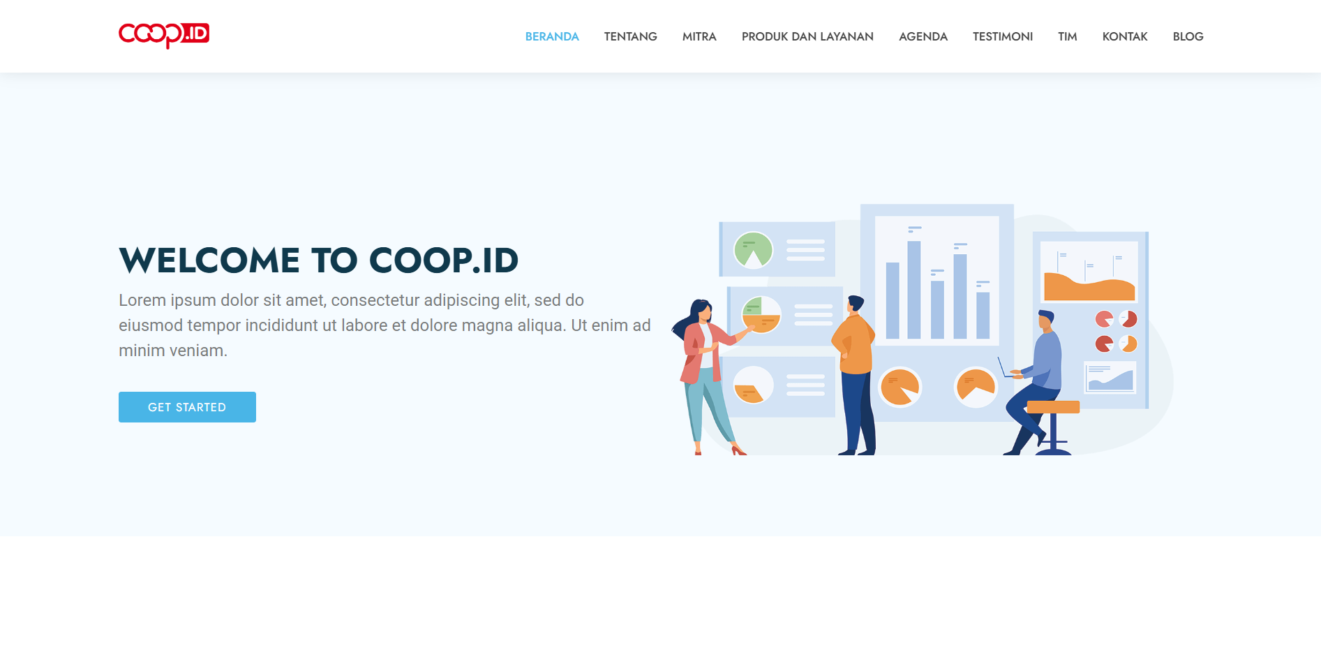 BlueLihat Template Blue