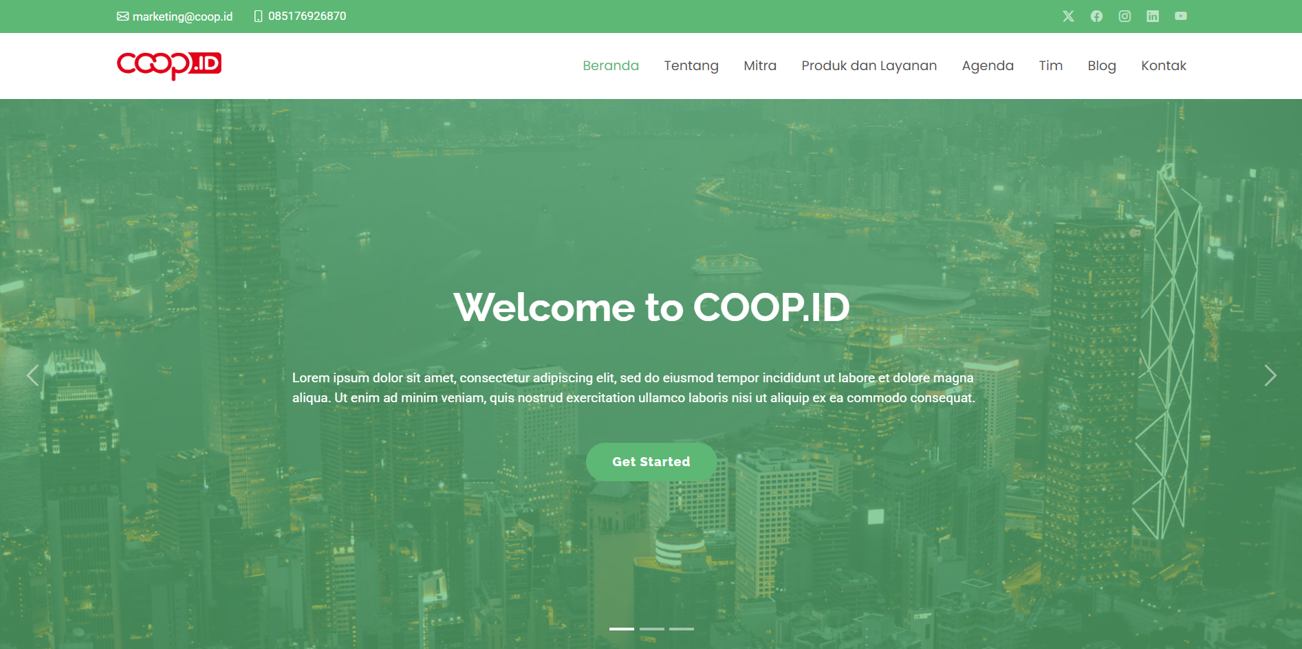 GreenLihat Template Green